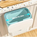 Lixeira Suspensa 9L com Tampa e Suporte – Para Cozinha e Banheiro